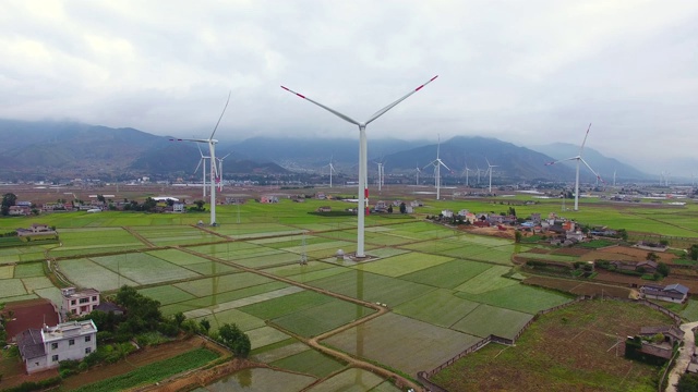 中国四川西昌风电场景观视频素材