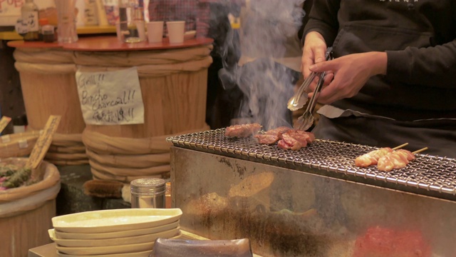 日式手扒牛肉视频素材