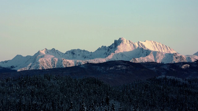 美丽的雪山时光流逝视频素材