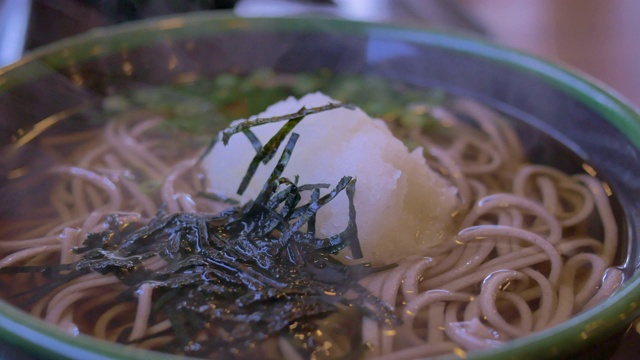 日本食物荞麦面拉面日本面条食品视频素材