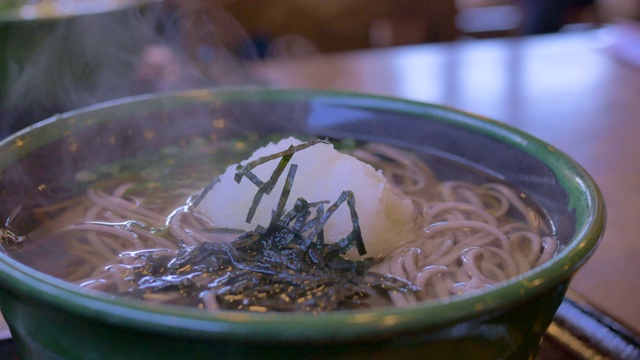 日本食物荞麦面拉面日本面条食品视频素材