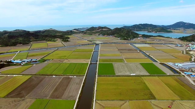 石南inDocho岛广阔的平原和岛屿视频素材