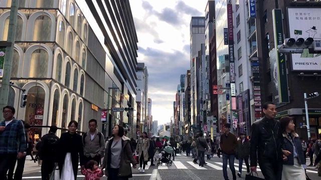 日本东京市的时间流逝视频素材