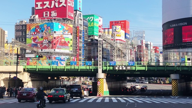 日本东京的新宿地区视频素材