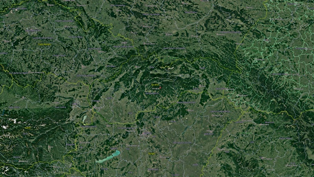 斯洛伐克的旗帜。3d地球在太空-变焦在斯洛伐克外视频下载