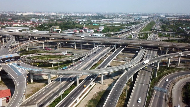 空中公路交通视频素材