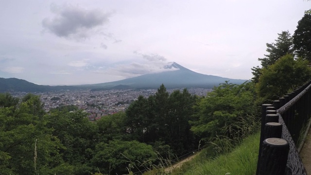 美丽的富士山延时视频素材