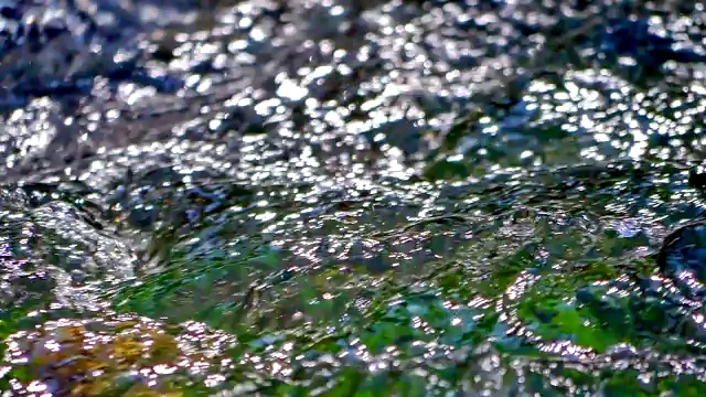 山区速度清澈的河流视频素材