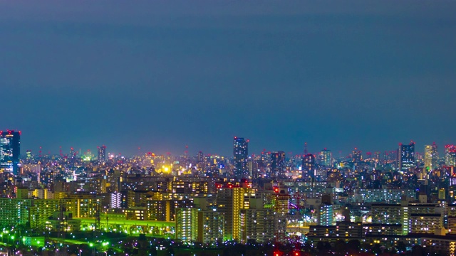 东京夜景的时间流逝，日本视频素材