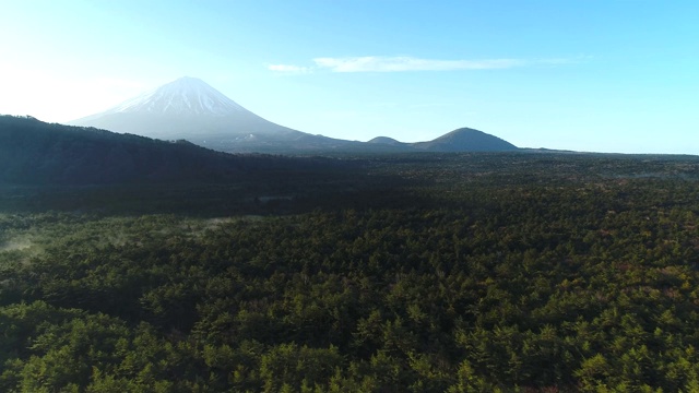 富士山航空摄影视频素材