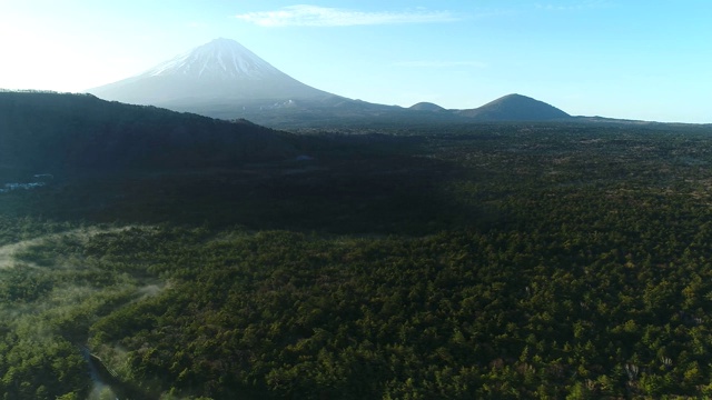 富士山航空摄影视频素材