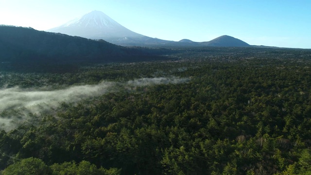 富士山航空摄影视频素材