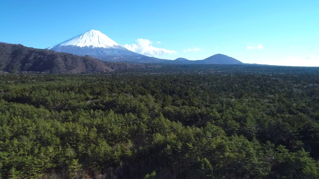 富士山航空摄影视频素材