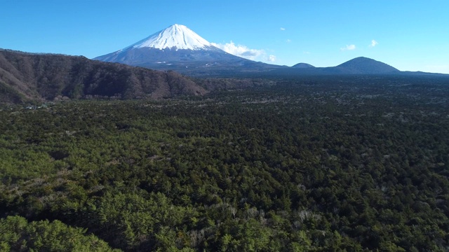 富士山航空摄影视频素材