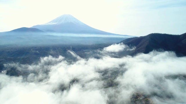 富士山航空摄影视频素材