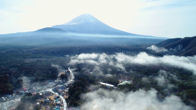 富士山航空摄影视频素材