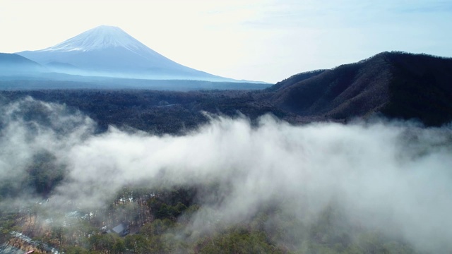 富士山航空摄影视频素材