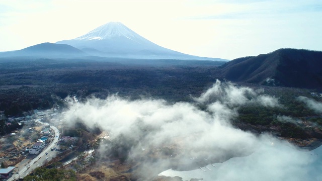 富士山航空摄影视频素材