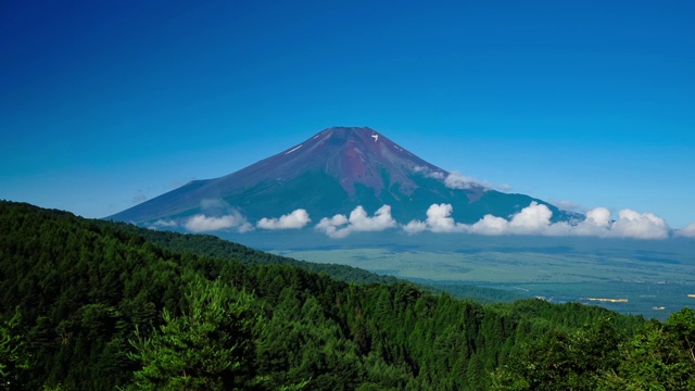 夏天的富士山视频素材