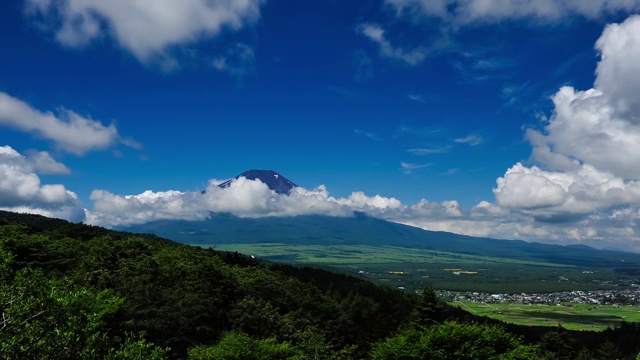 夏天的富士山视频素材