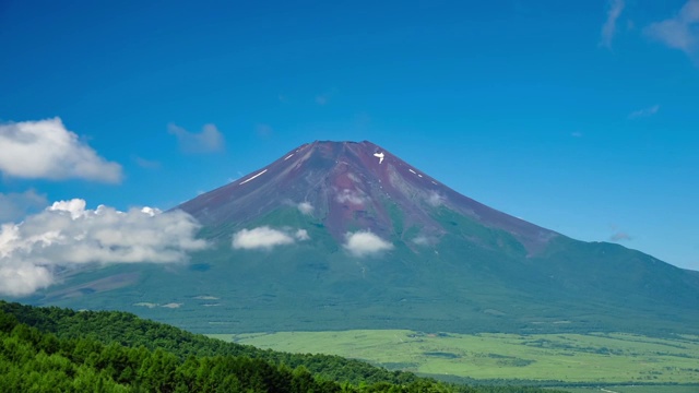 夏天的富士山视频素材