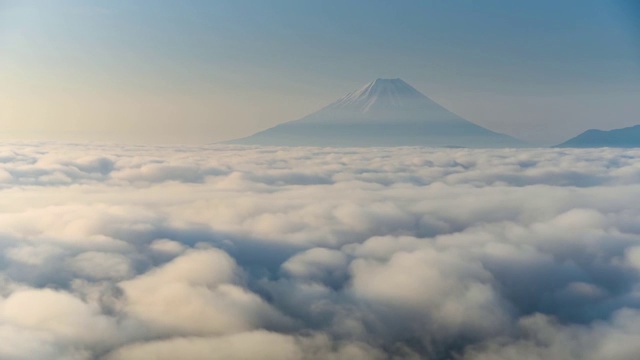 富士山和云海视频素材