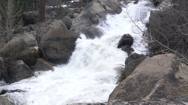 河水顺流而下视频素材