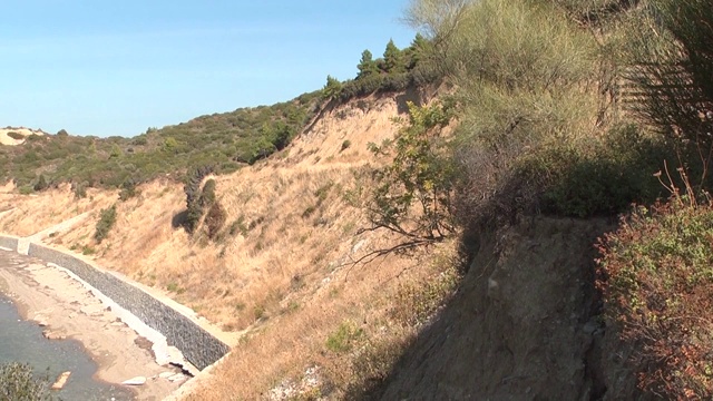 卡纳卡莱海峡，海岸线和卡纳卡莱的船只的一般观点。
Canakkale /土耳其10/12/2013视频素材