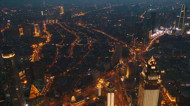 天津市区鸟瞰图视频素材