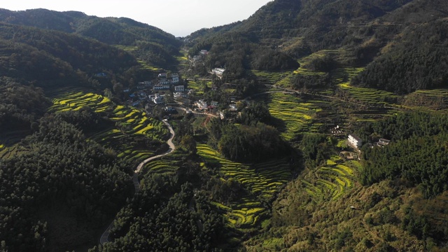 中国江西南昌的美岭梯田视频素材