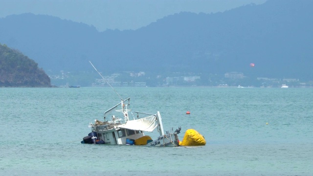 沉船视频素材