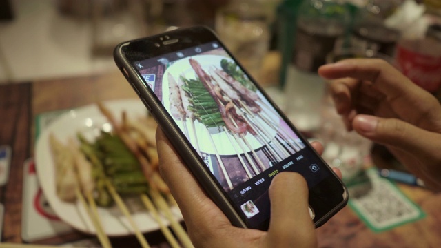 拍照:亚洲食物视频素材