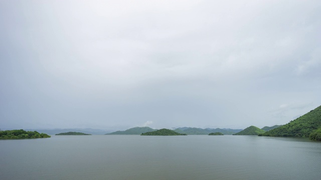 太湖热带风情岛，蓝天白云视频素材