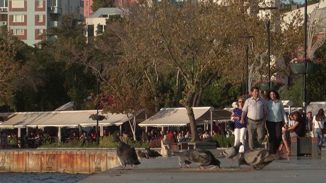 达达尼尔海峡日落和白天的美景。
Canakkale /土耳其09/19/2013视频素材