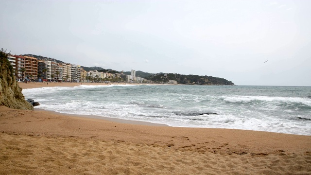 马勒特海滩上的海浪视频素材