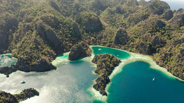 热带岛屿Busuanga，巴拉望，菲律宾视频素材