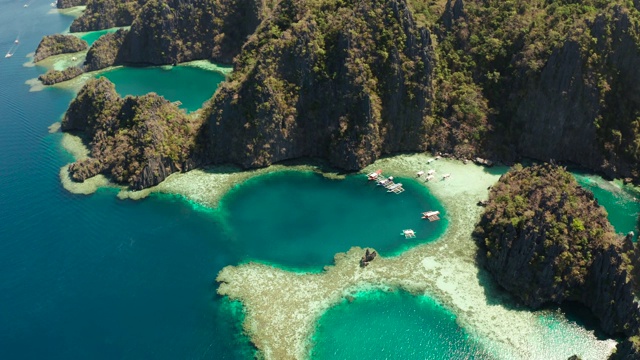 热带岛屿Busuanga，巴拉望，菲律宾视频素材