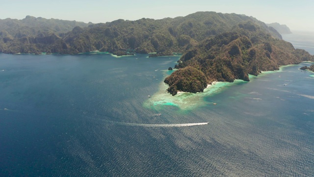 热带岛屿Busuanga，巴拉望，菲律宾视频素材