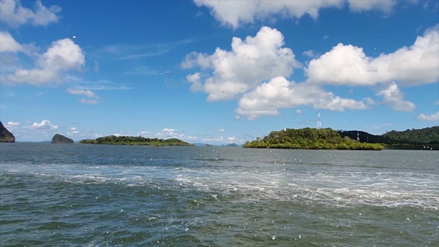 用渡船渡海到大屿山视频素材