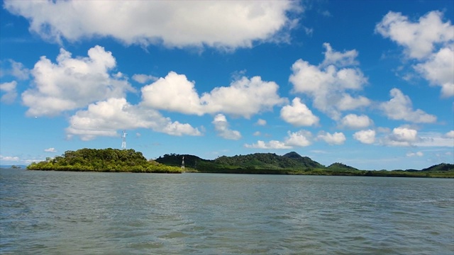 用渡船渡海到大屿山视频素材