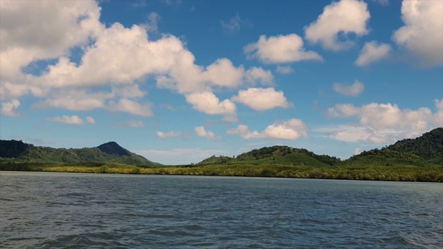 用渡船渡海到大屿山视频素材