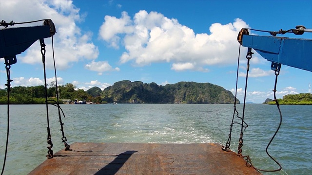 用渡船渡海到大屿山视频素材