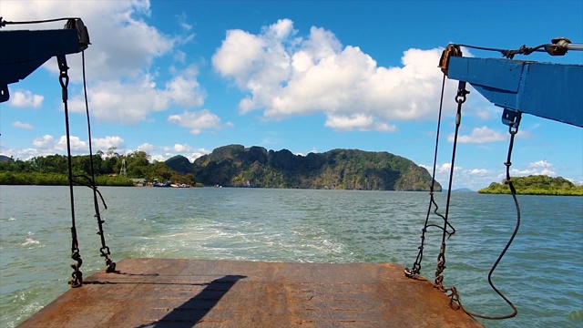 用渡船渡海到大屿山视频素材