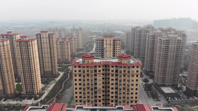 中国废弃的住宅建筑。视频素材