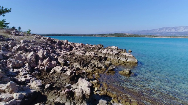 地中海群岛落基海岸视频素材