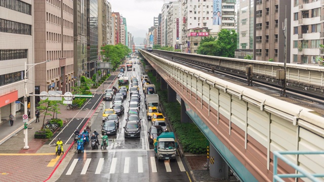 时光流逝，南京复兴台北视频素材