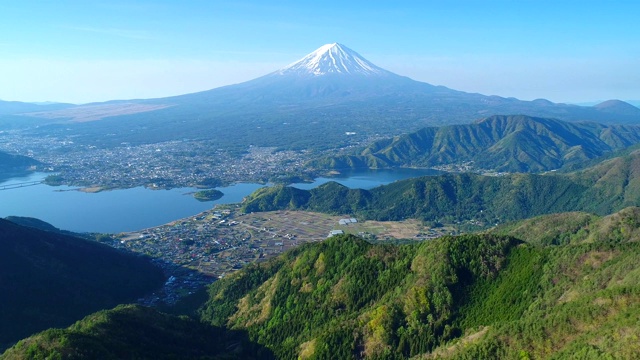 富士山和川口湖视频素材