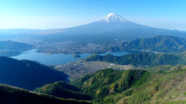 富士山和川口湖视频素材