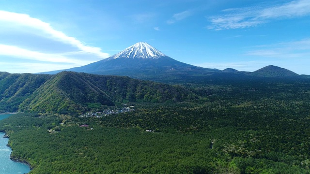 富士山航空摄影视频素材