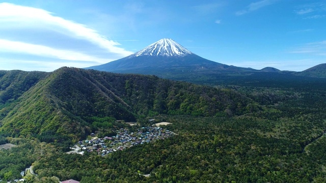 富士山航空摄影视频素材